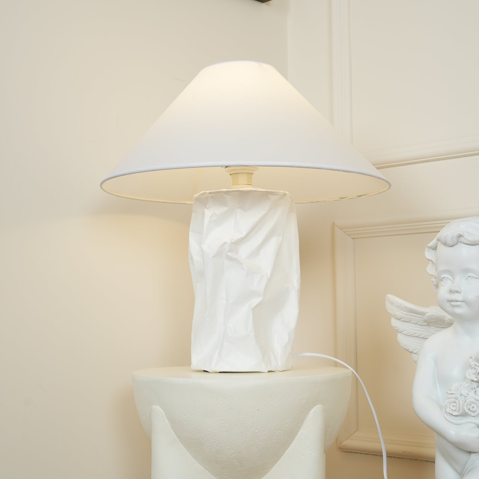 Aerius Paper Artistic Table Lamp - Neutral Decor
