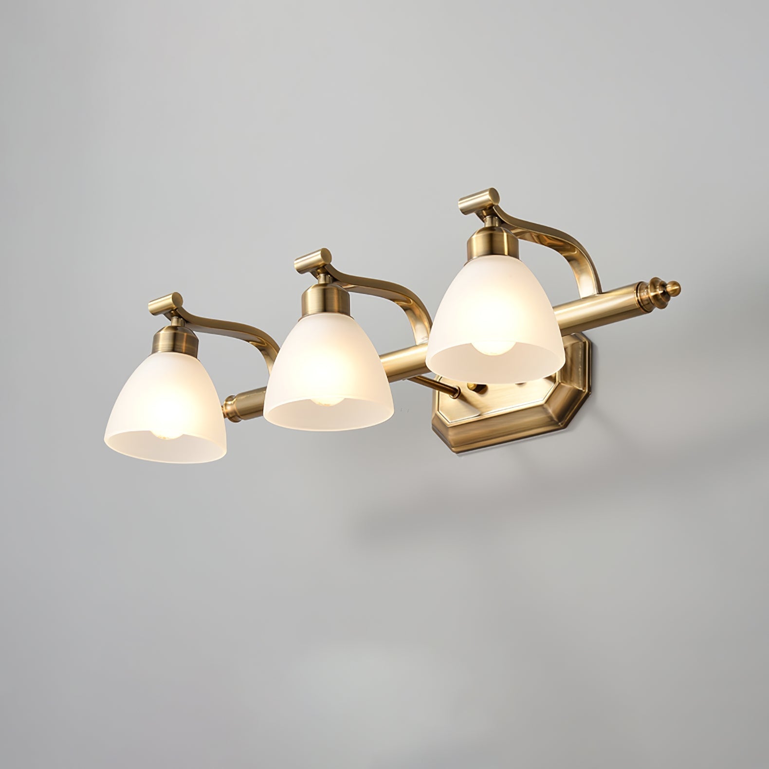 Colaeus Classic Art Bath Glass Wall Light