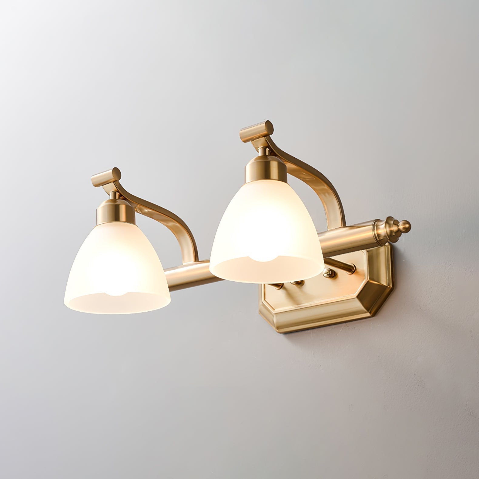 Colaeus Classic Art Bath Glass Wall Light