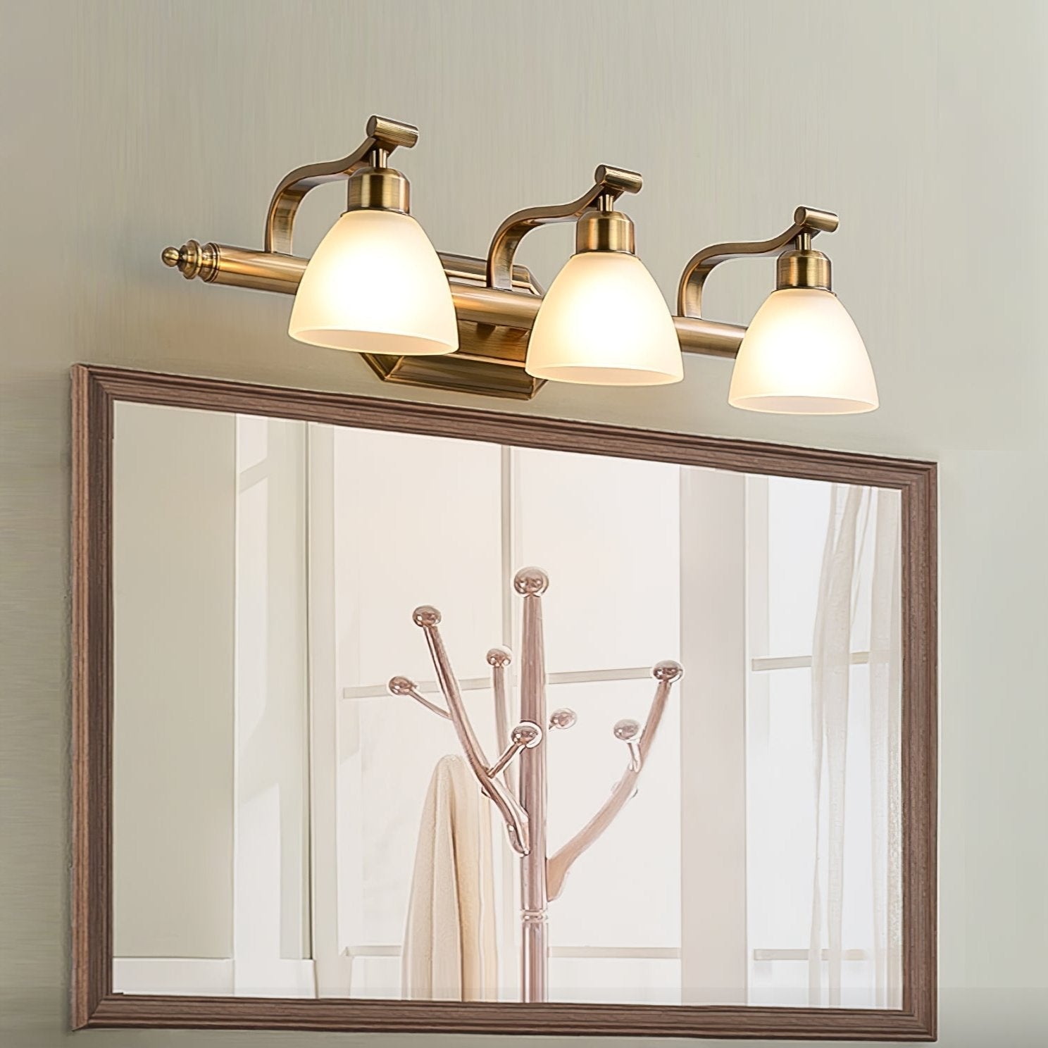 Colaeus Classic Art Bath Glass Wall Light