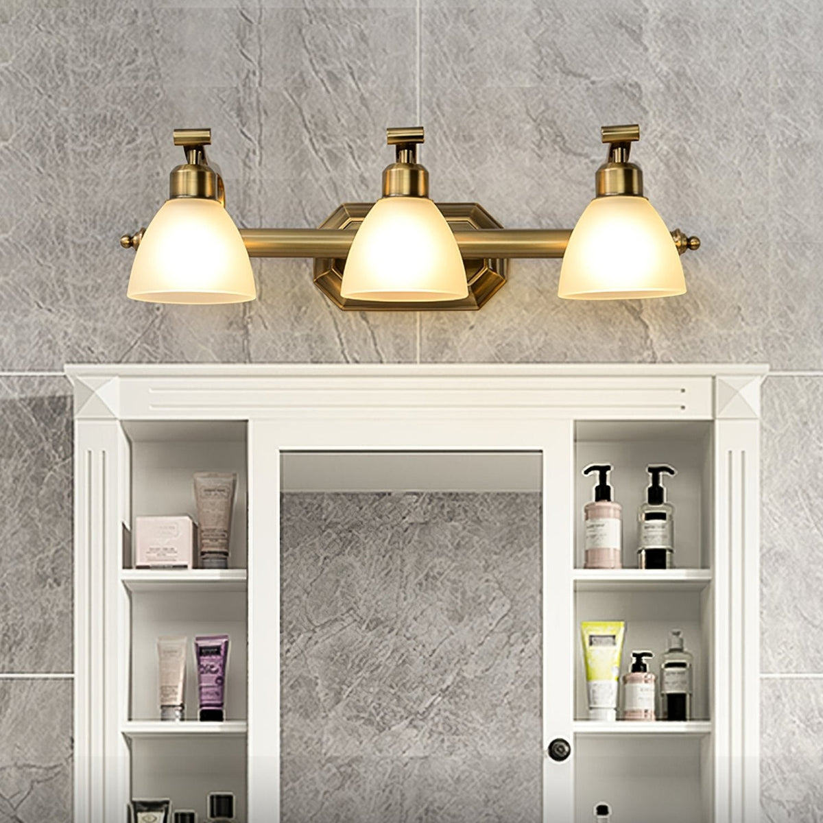 Colaeus Classic Art Bath Glass Wall Light