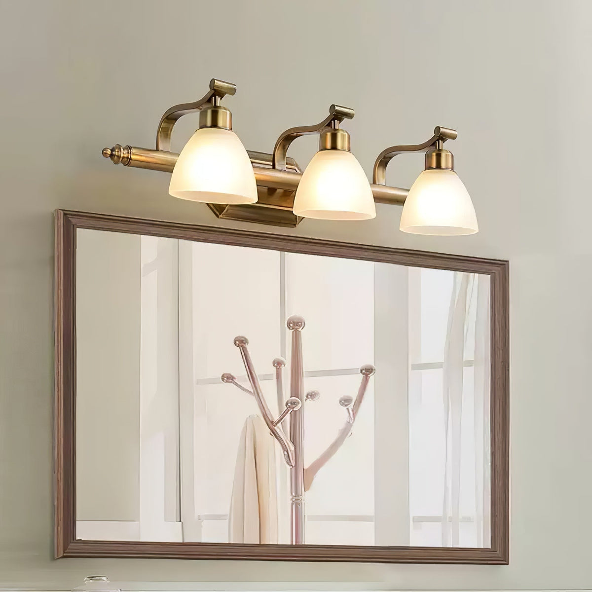 Colaeus Classic Art Bath Glass Wall Light