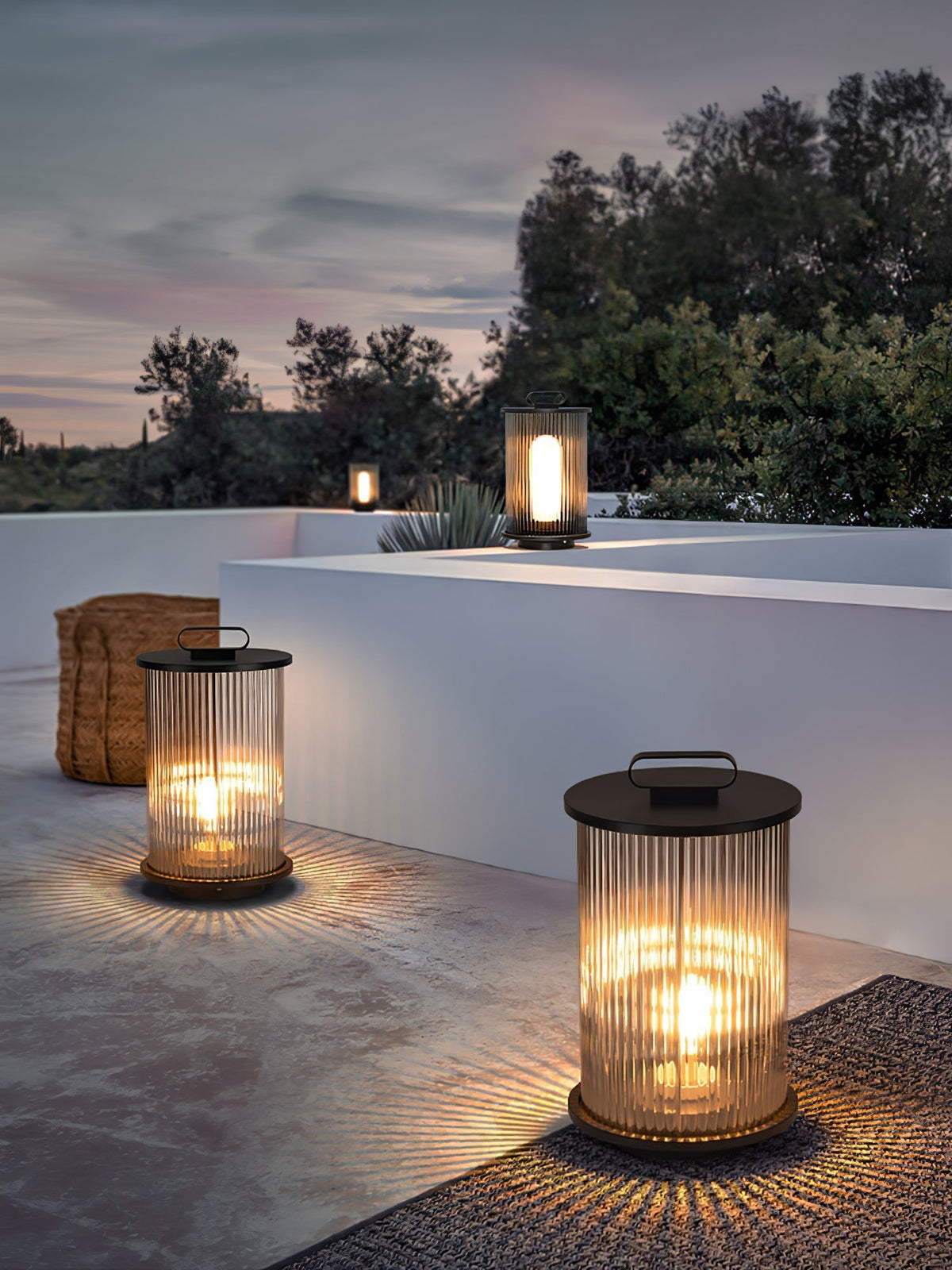 Niri Steel Acrylic Minimalist Floor Lamp