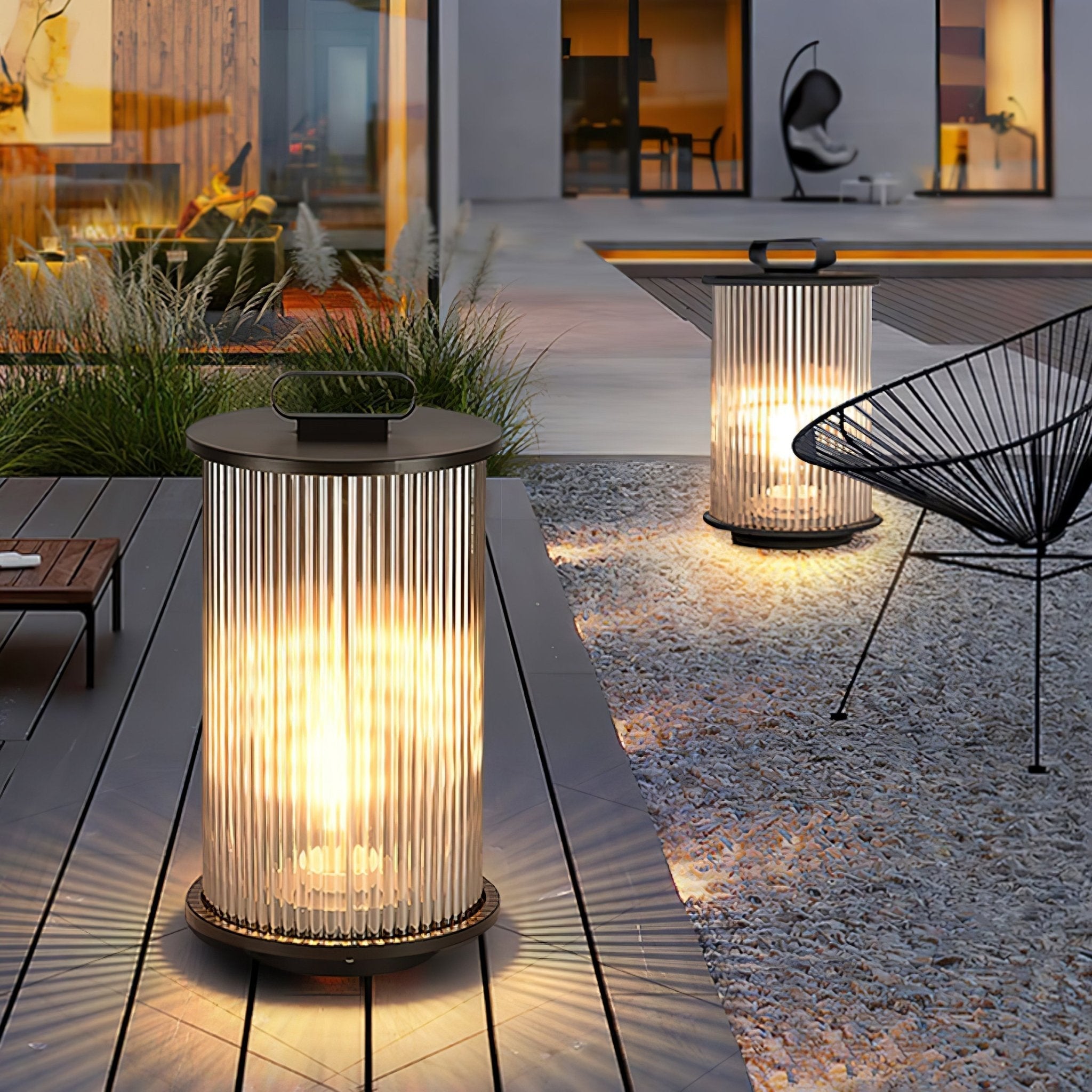 Niri Steel Acrylic Minimalist Floor Lamp