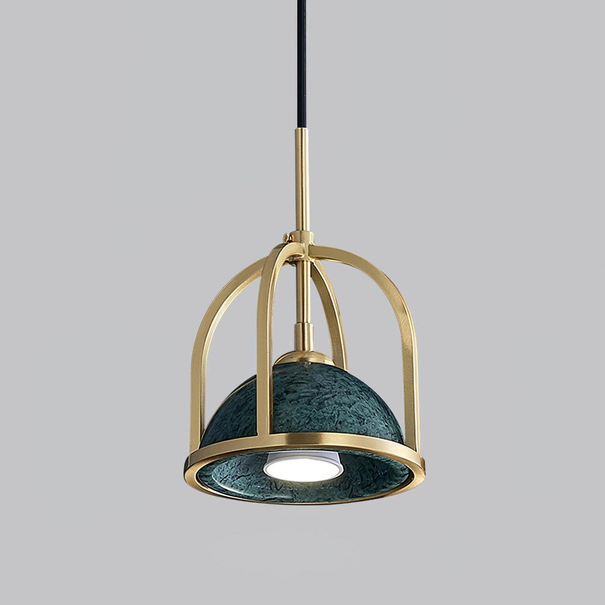 Cubo Modern Brass Pendant Lamp