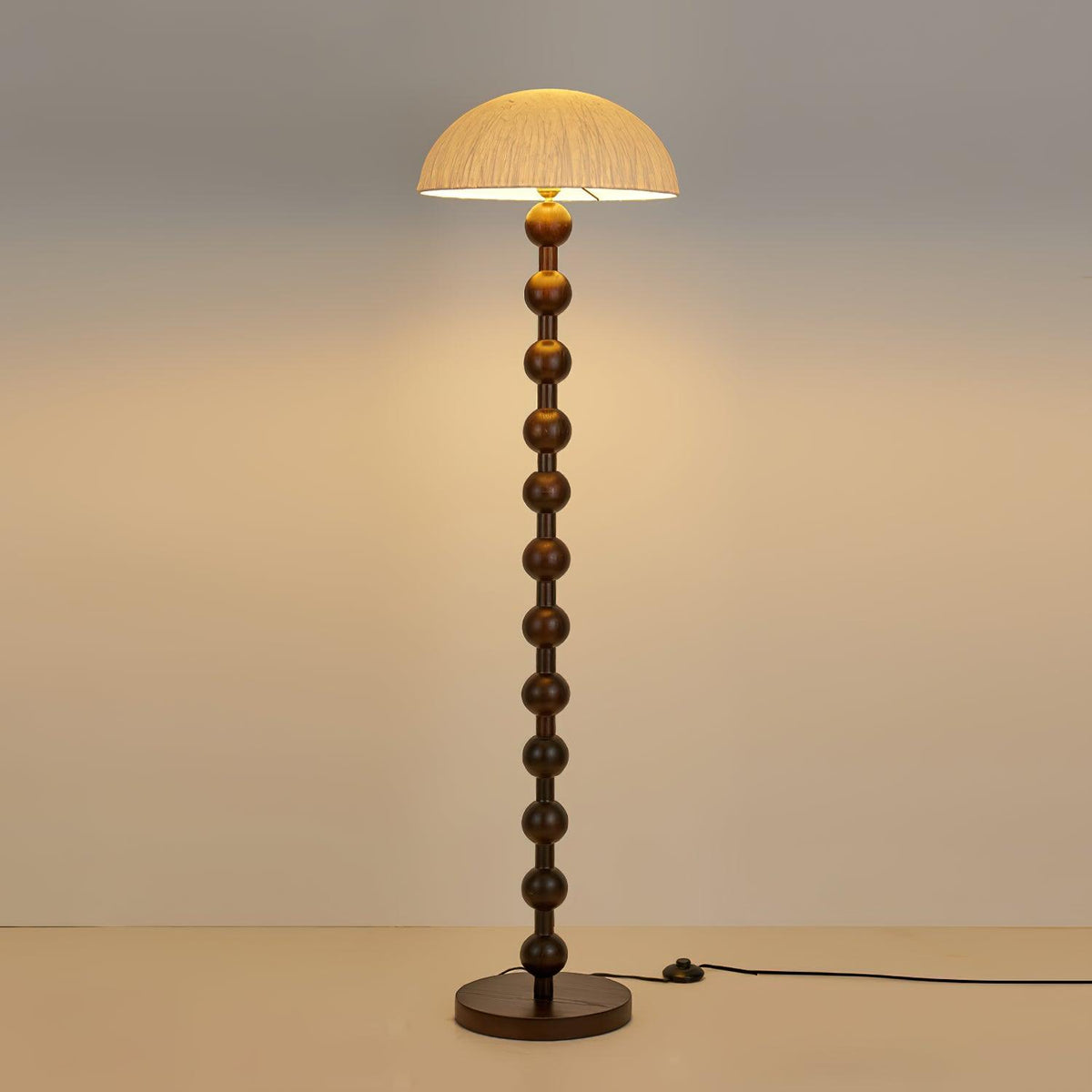 Lyliril Retro Wood Floor Lamp