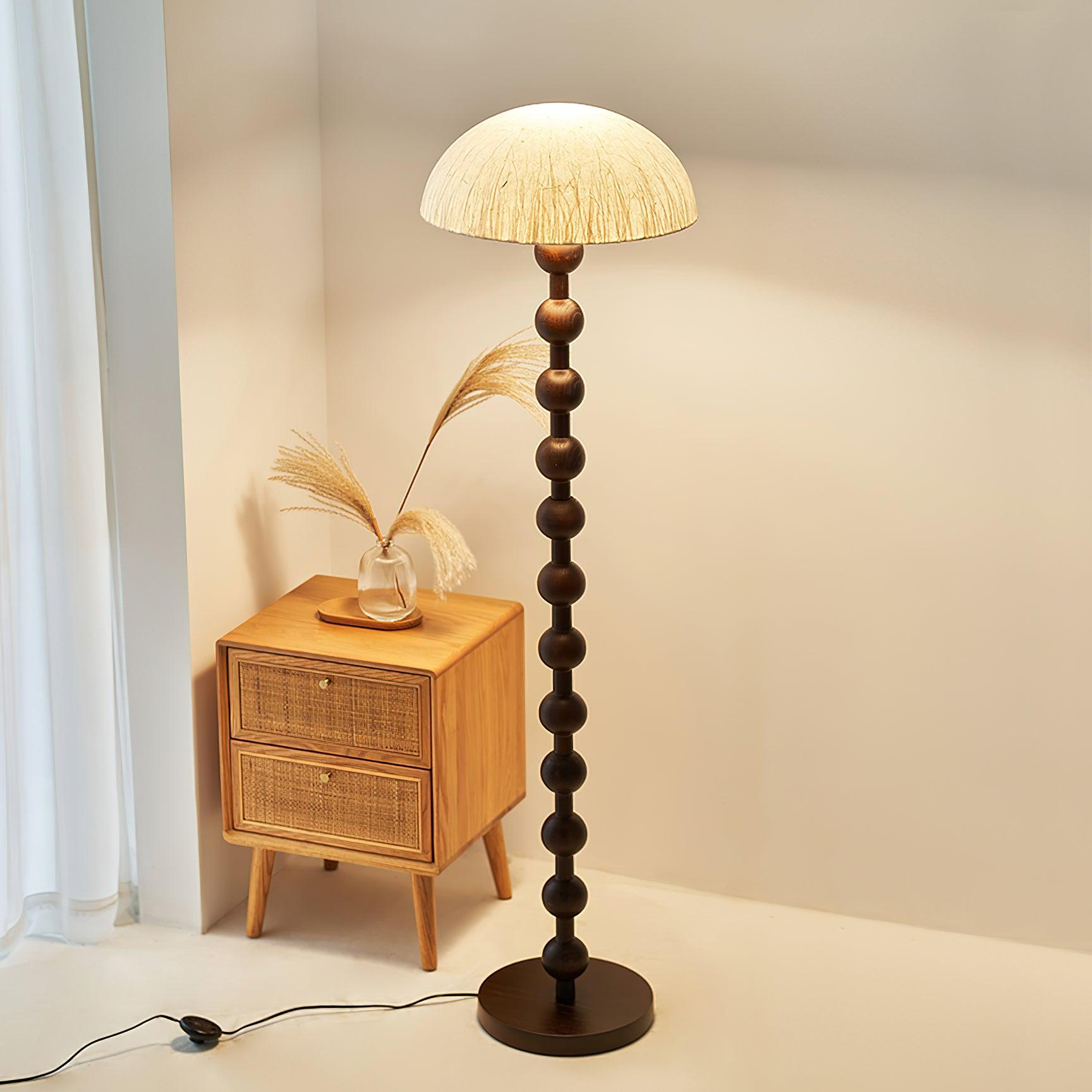 Lyliril Retro Wood Floor Lamp