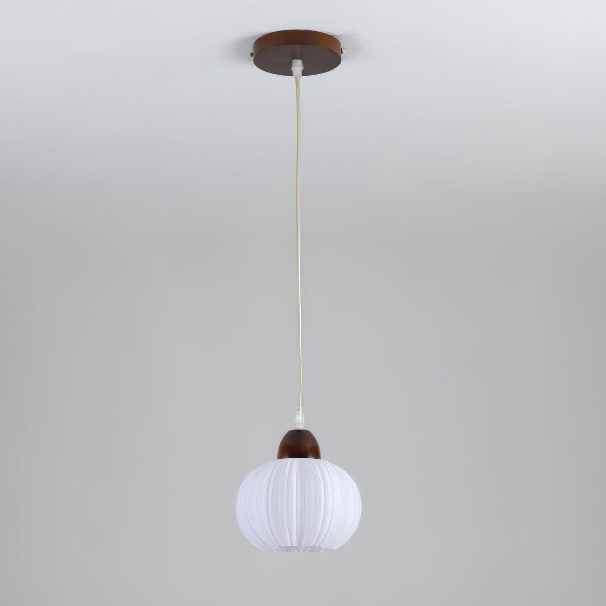 Pumpkin Modern Wood Pendant Lamp