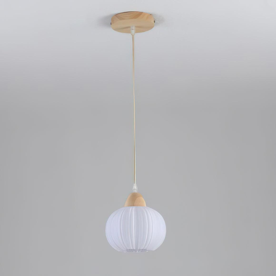 Pumpkin Modern Wood Pendant Lamp