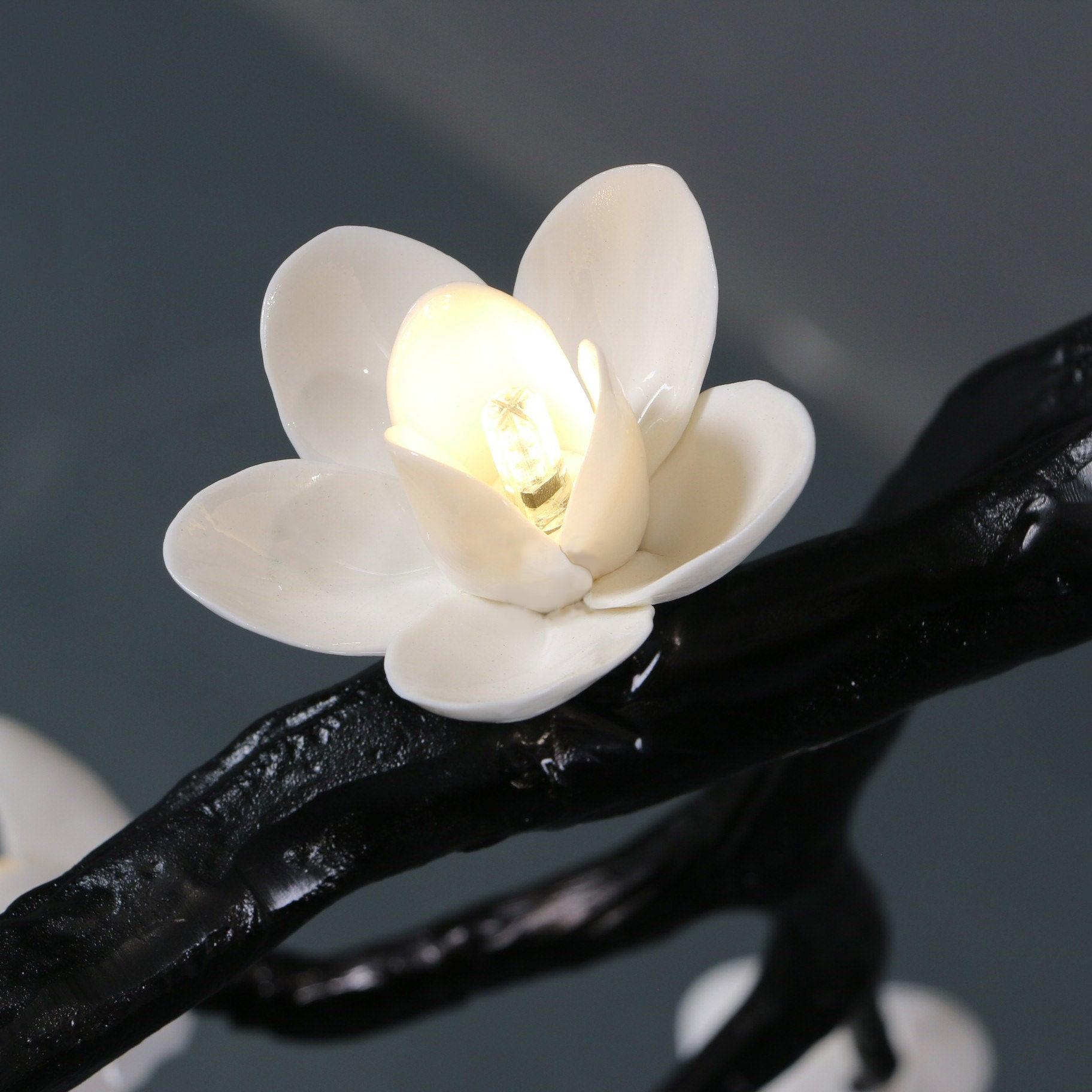 Rae Chandelier Black Branch Flower