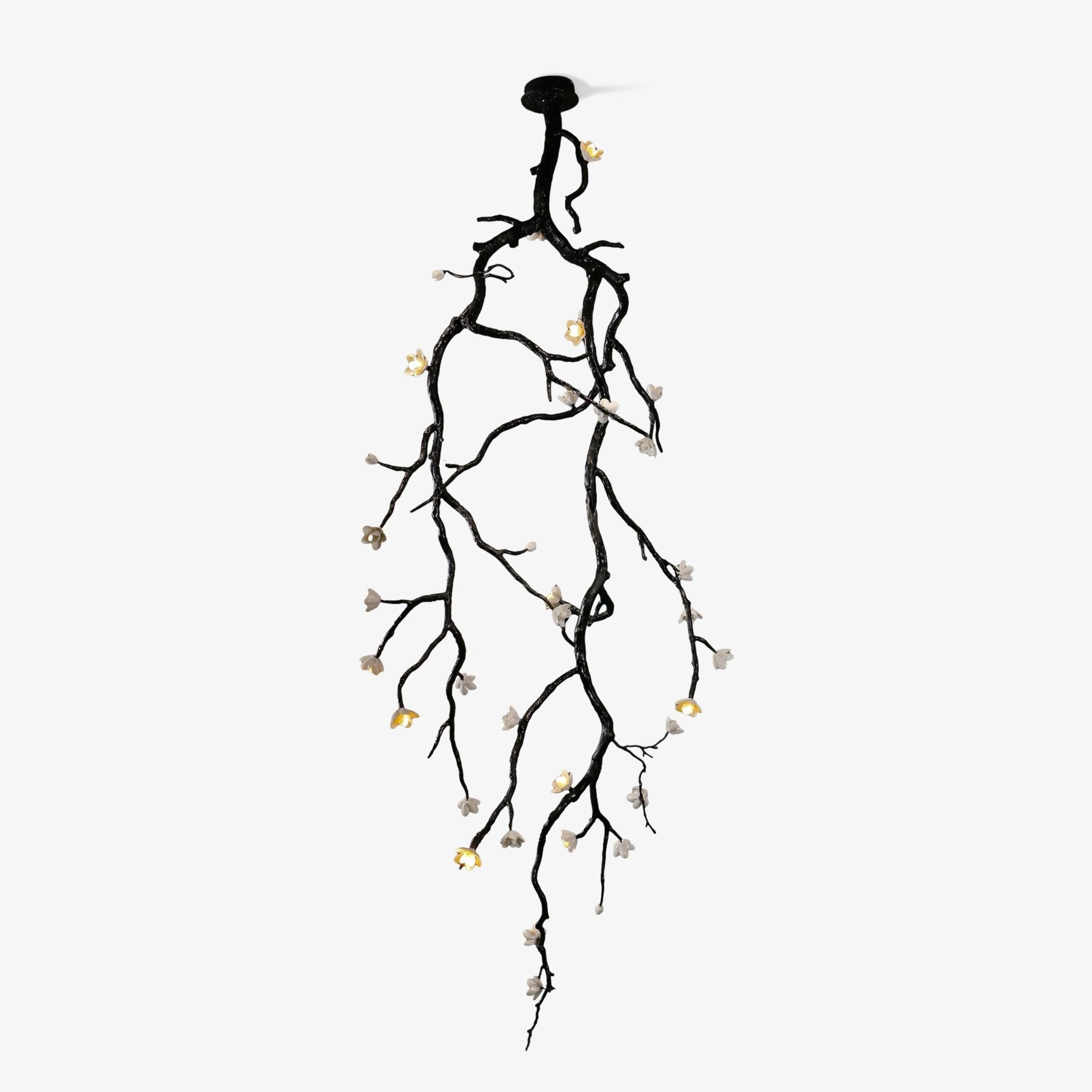 Rae Chandelier Black Branch Flower