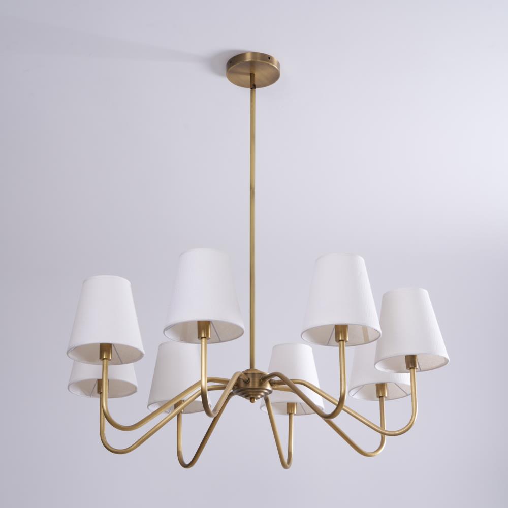 Lassen Chandelier Curved Arms - Neutral Decor