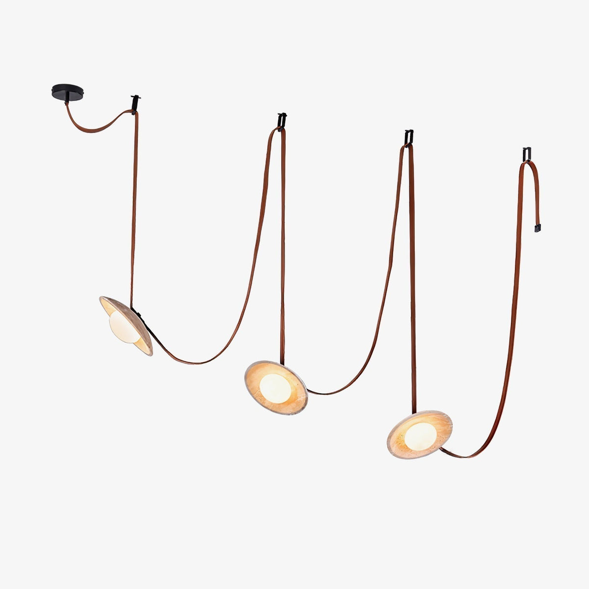 Ulsoryra Organic Travertine Pendant Light Cluster