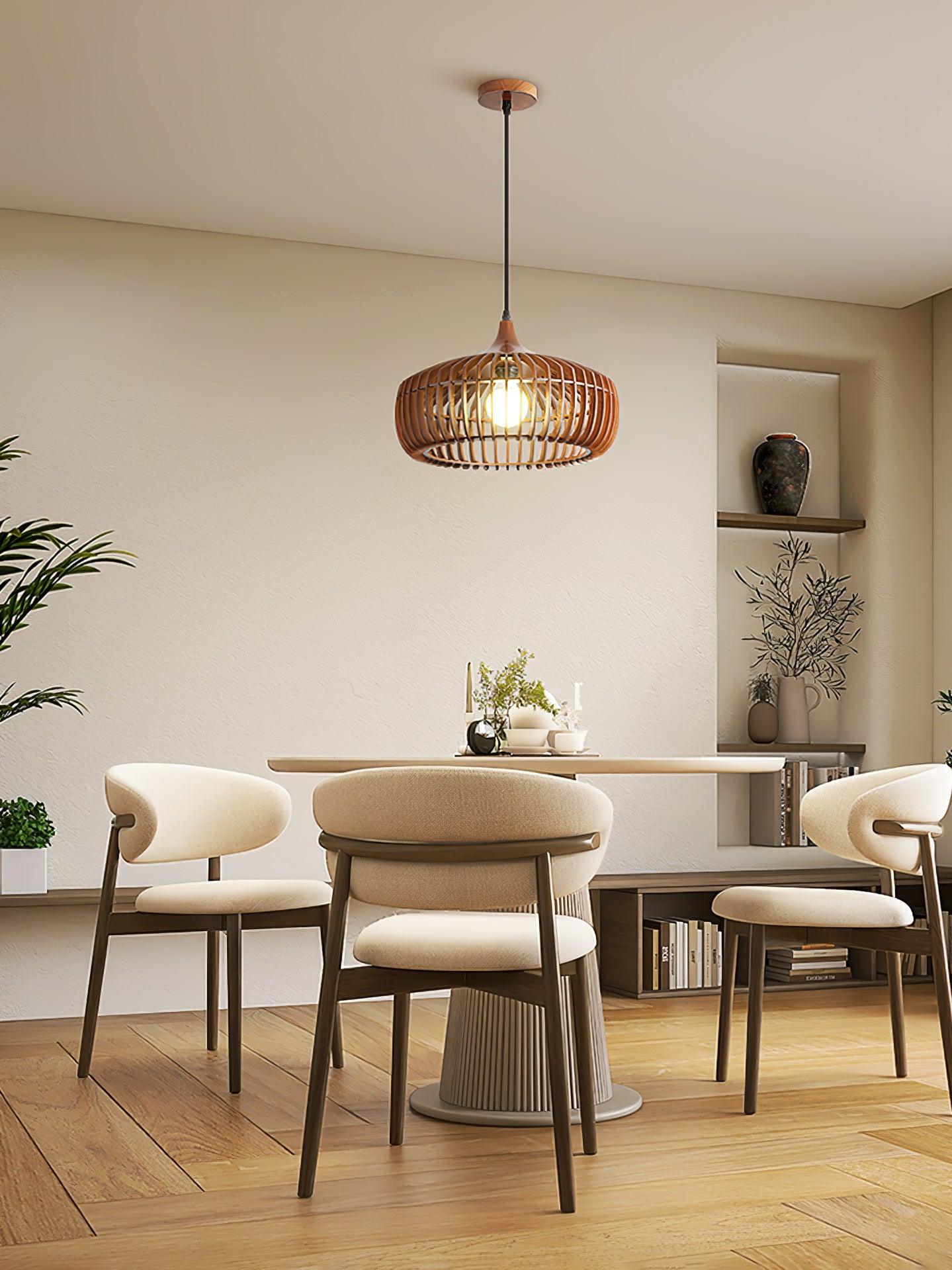 Lixu Wooden Retro Pendant Lamp