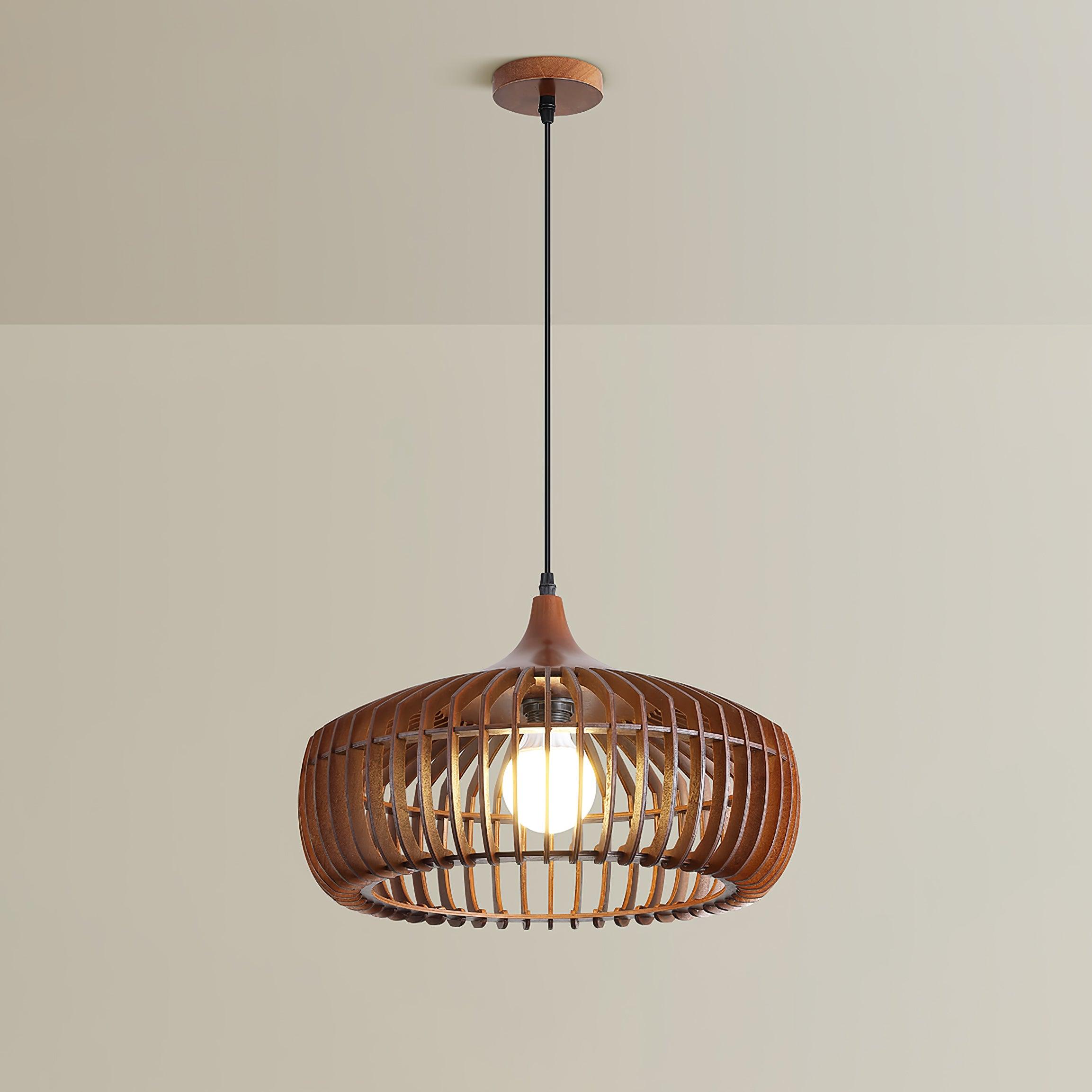 Lixu Wooden Retro Pendant Lamp