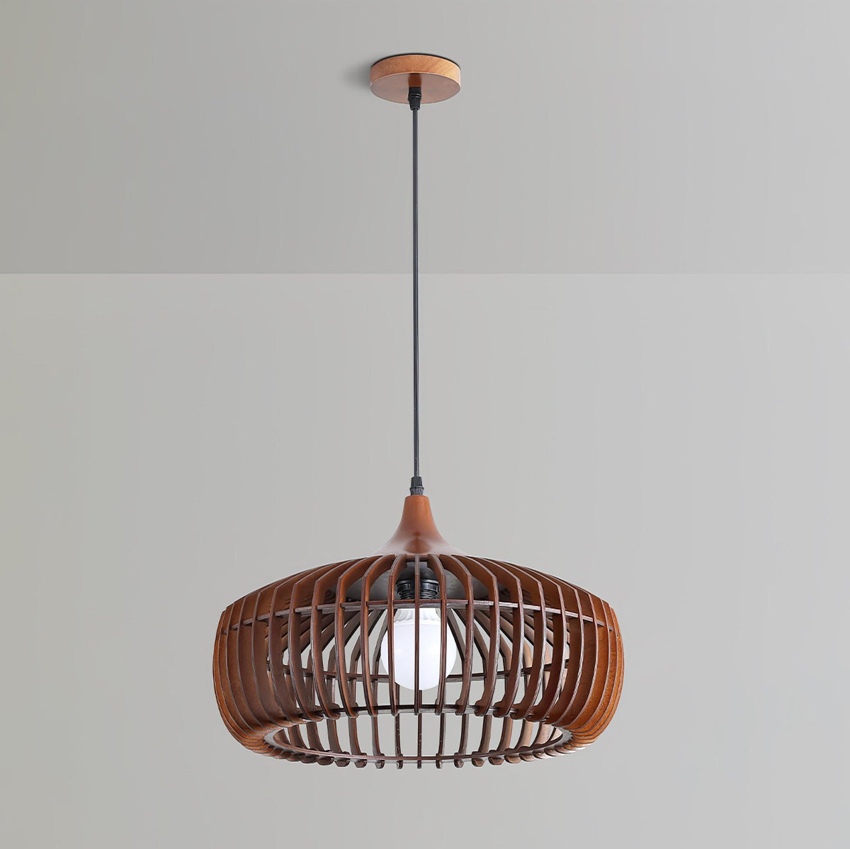 Lixu Wooden Retro Pendant Lamp