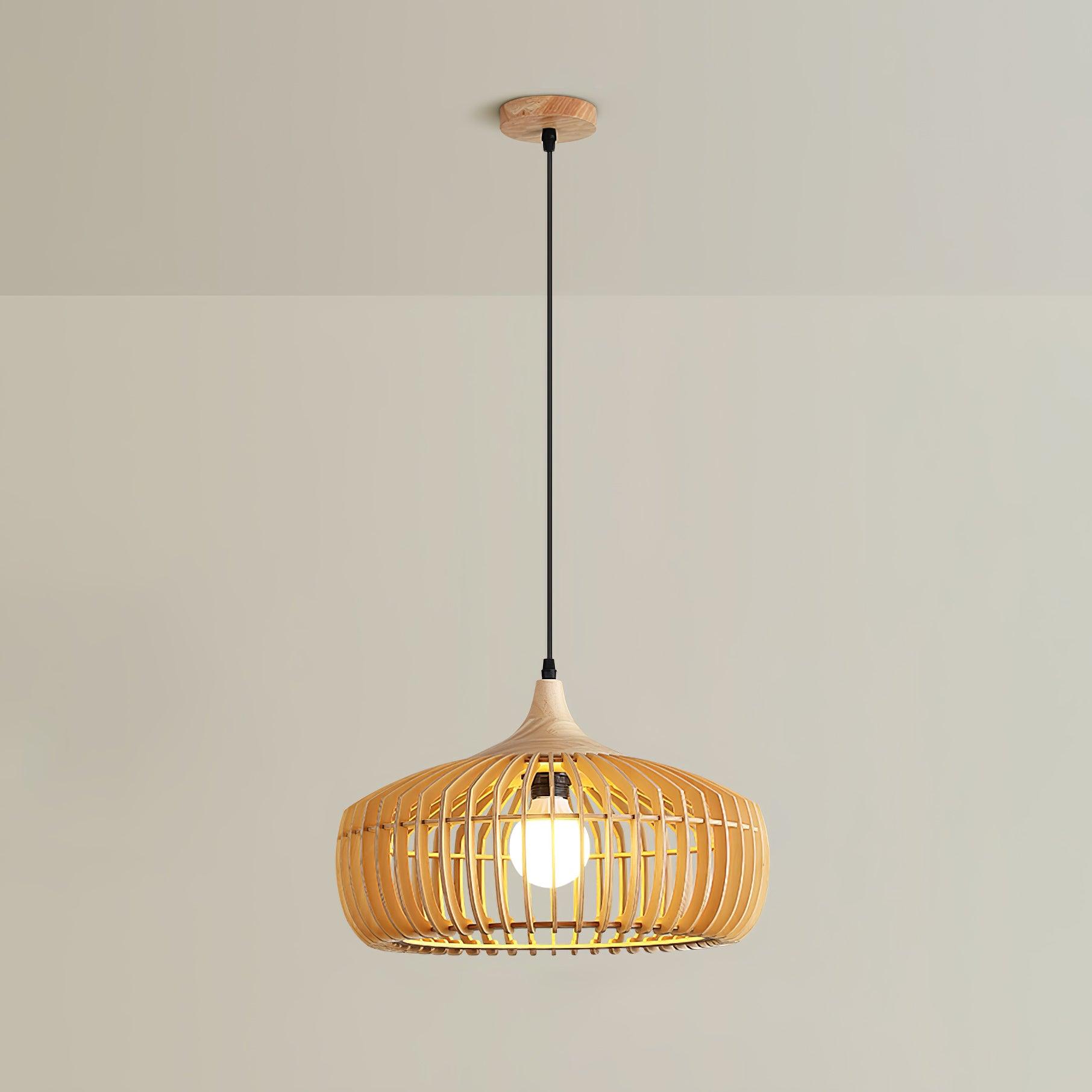 Lixu Wooden Retro Pendant Lamp