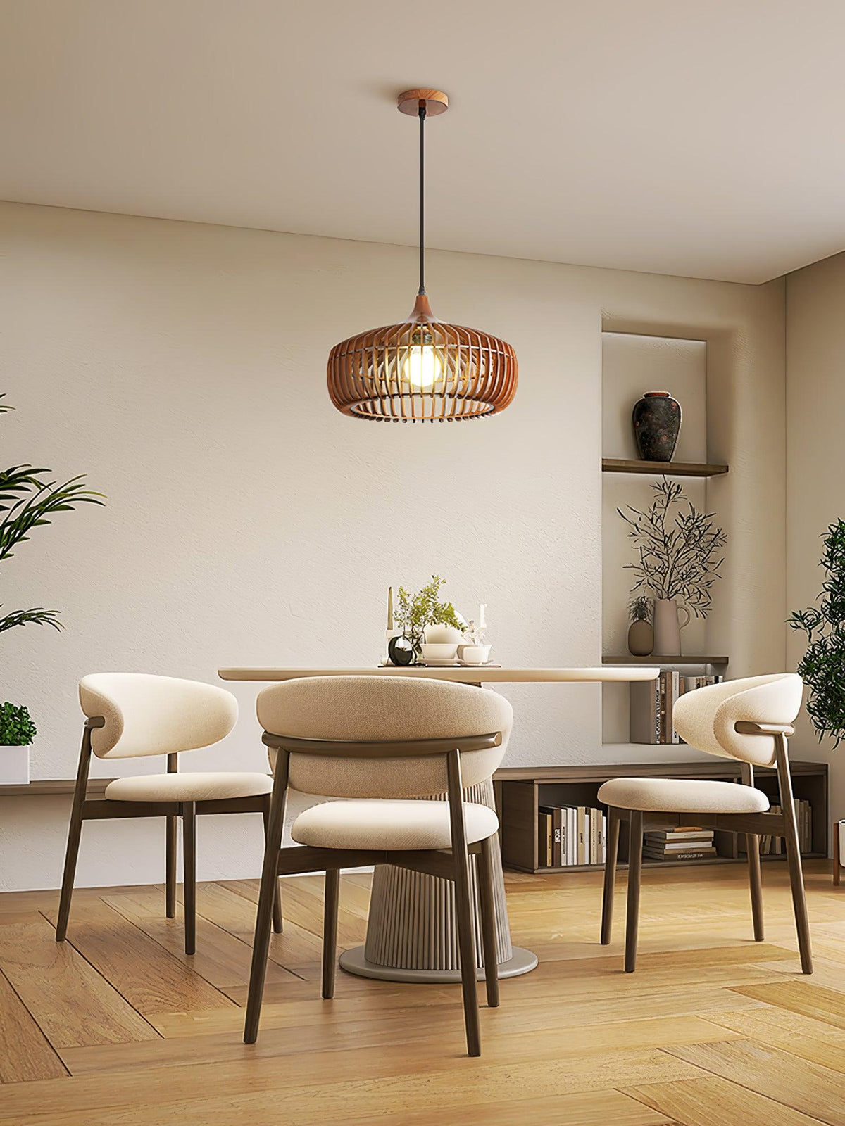 Lixu Wooden Retro Pendant Lamp