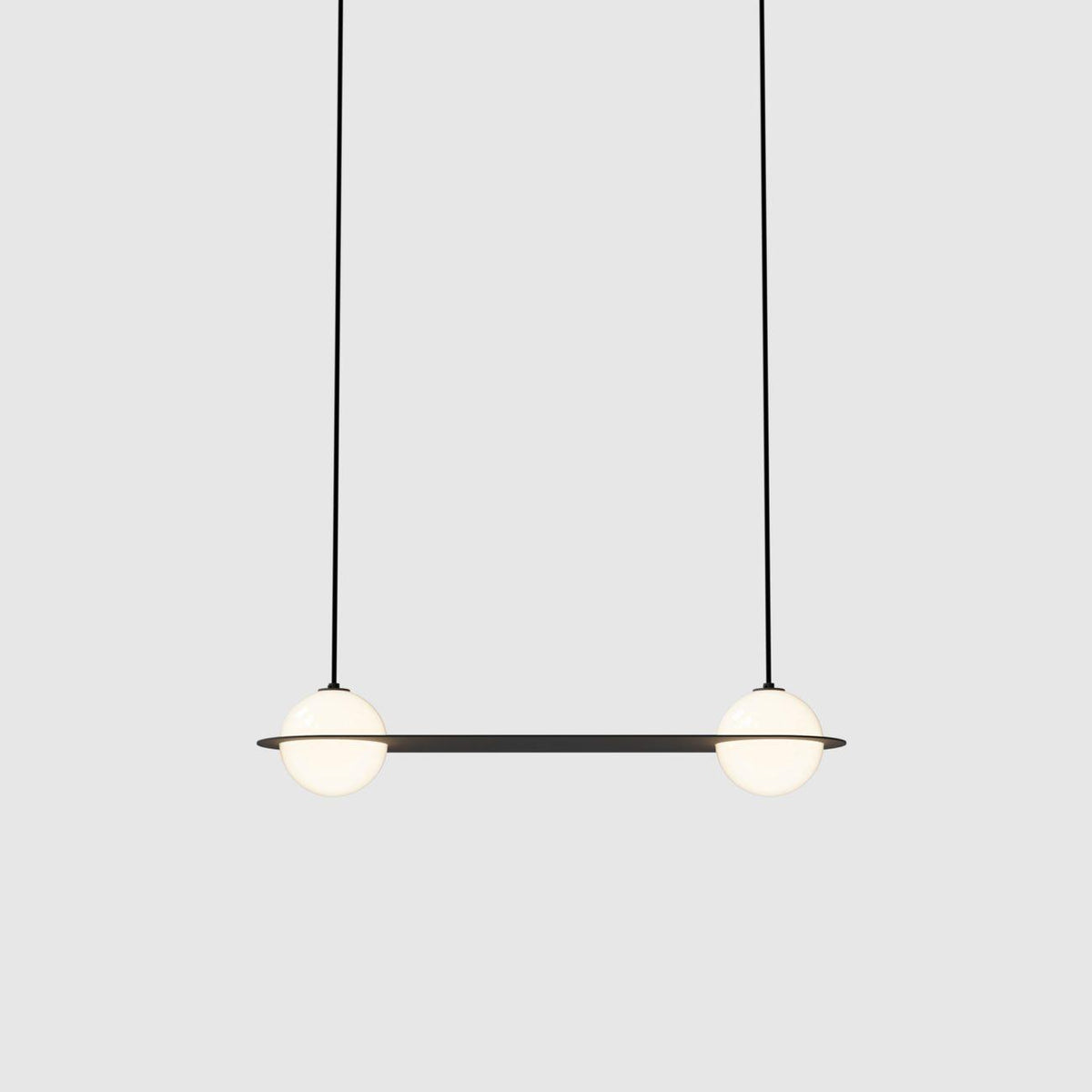 Theo Black Glass Pendant Lamp