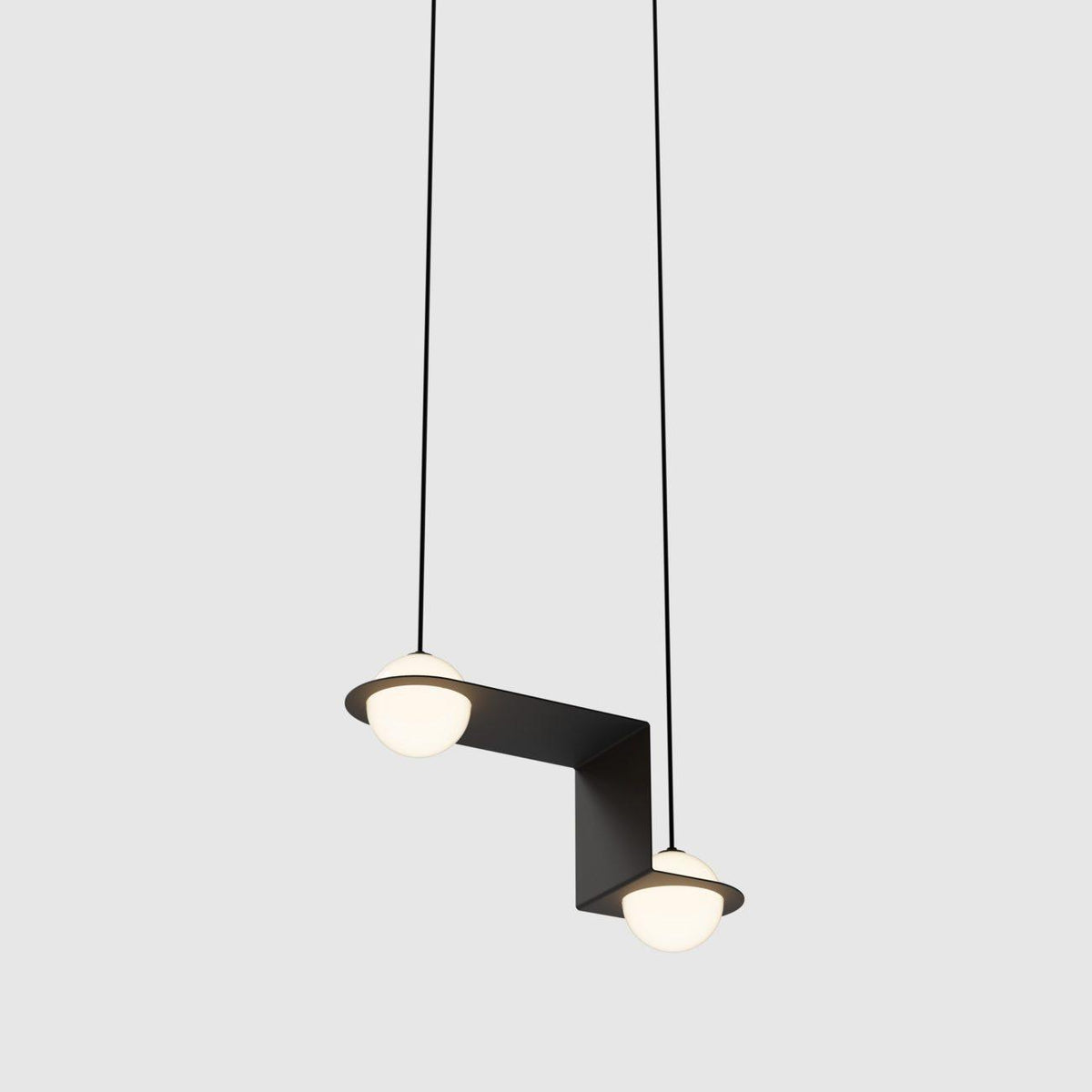 Theo Black Glass Pendant Lamp