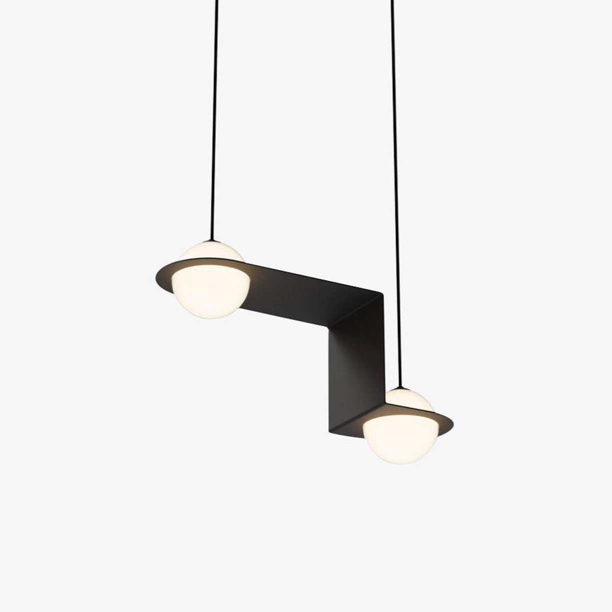 Theo Black Glass Pendant Lamp