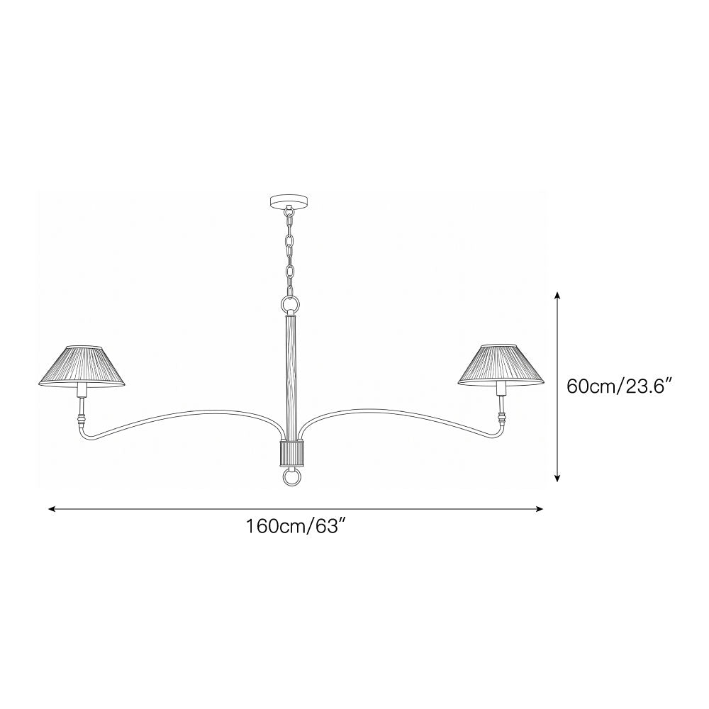Fayron Pleated Chandelier