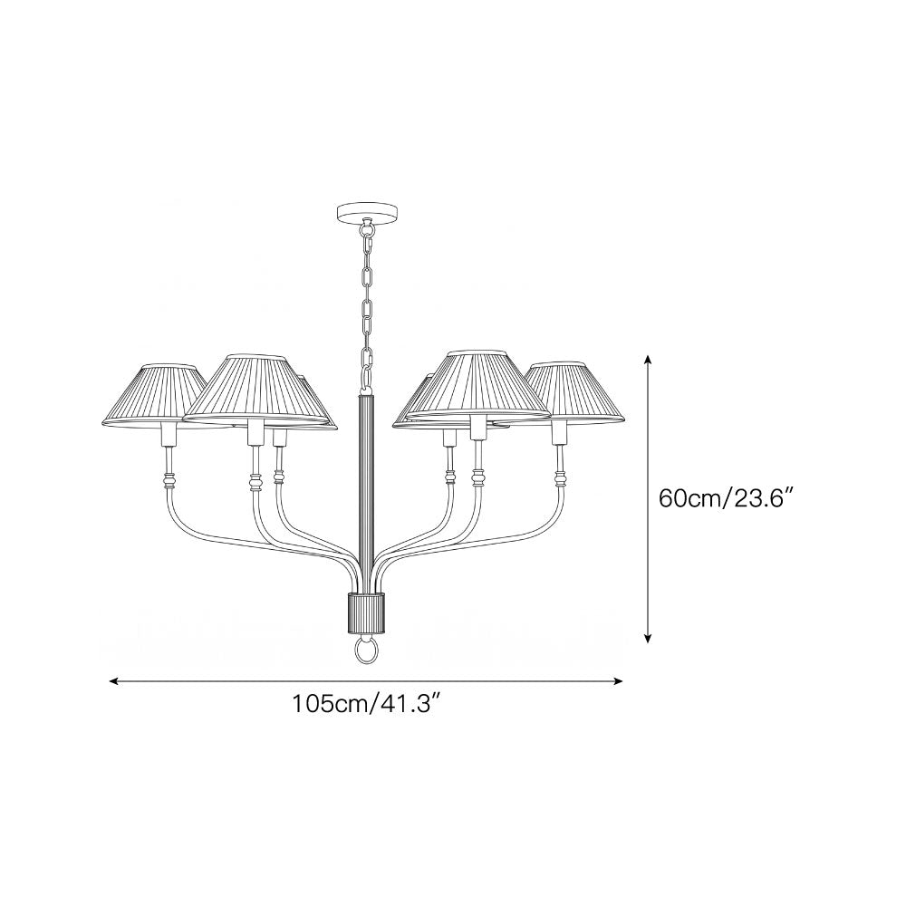 Fayron Pleated Chandelier