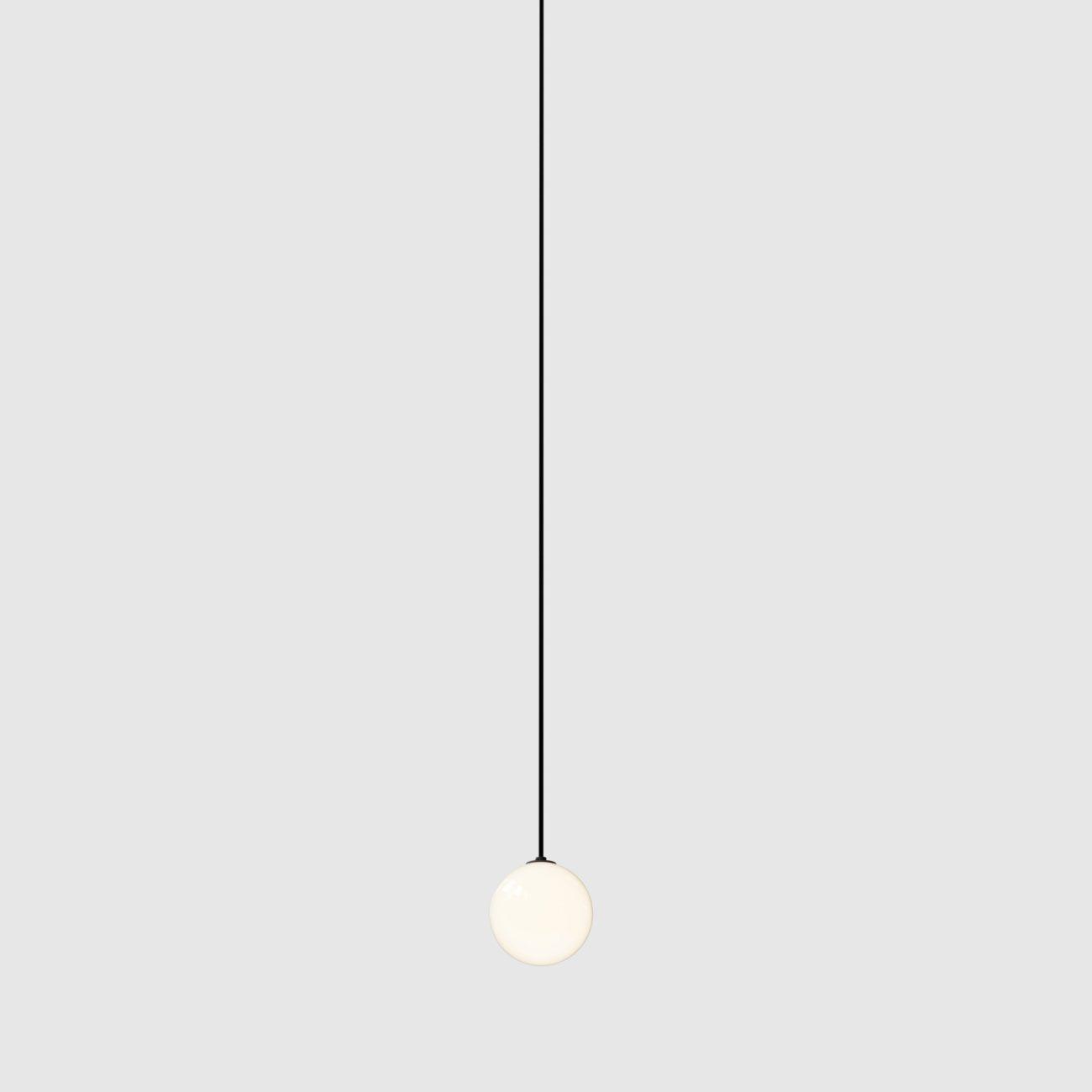 Theo Black Glass Pendant Lamp