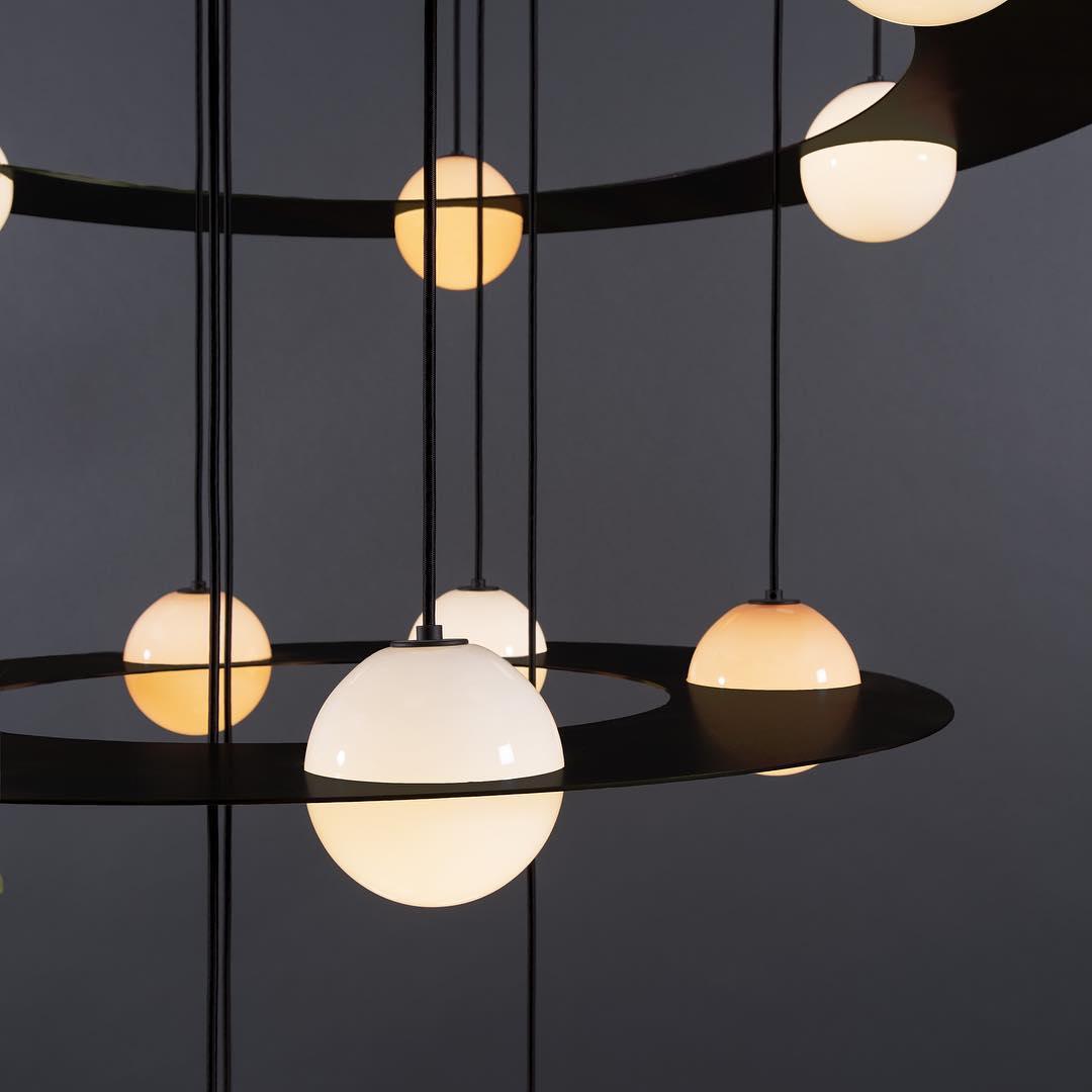 Theo Black Glass Pendant Lamp
