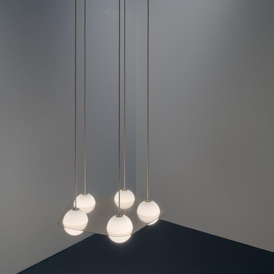 Theo Black Glass Pendant Lamp