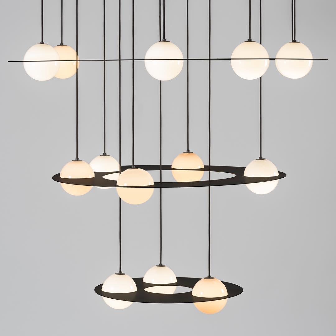 Theo Black Glass Pendant Lamp