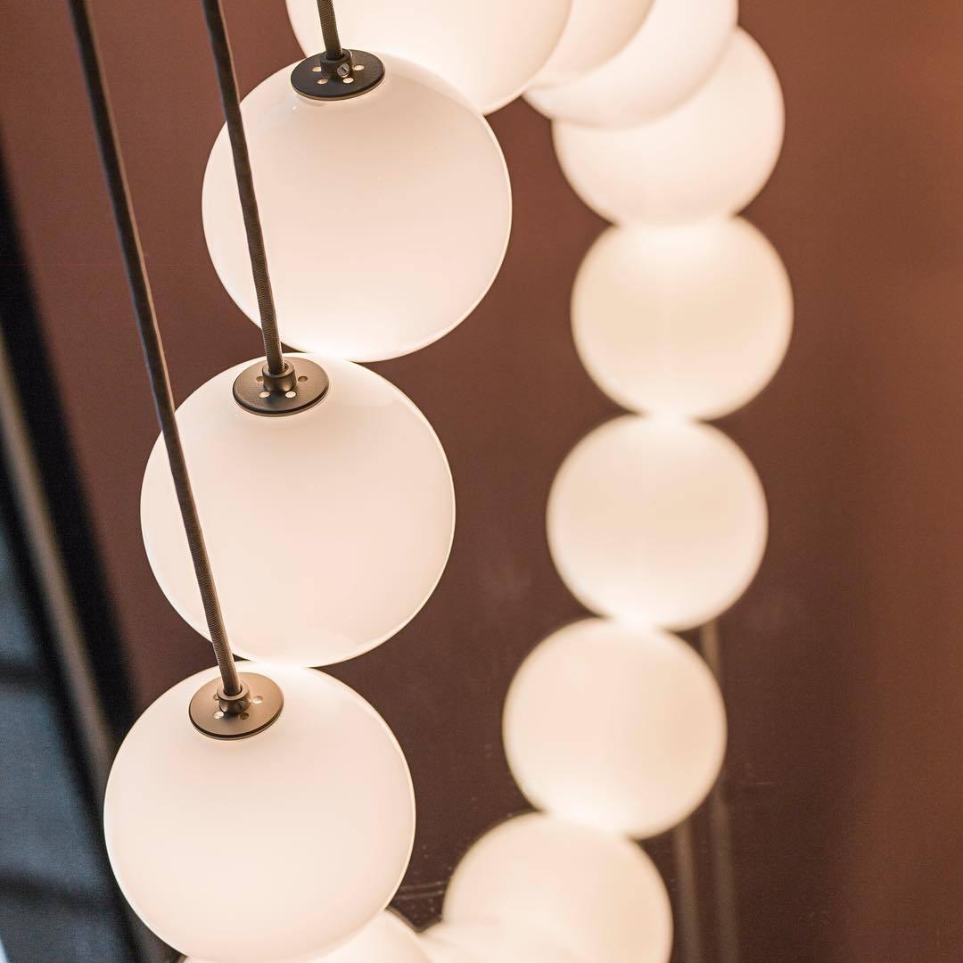 Theo Black Glass Pendant Lamp