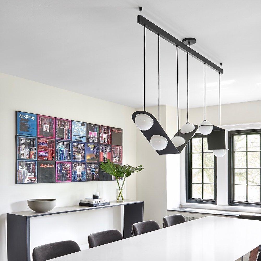 Theo Black Glass Pendant Lamp