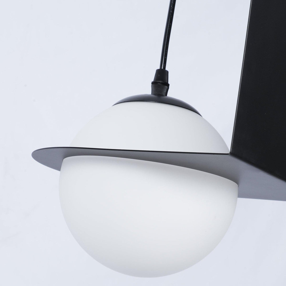 Theo Black Glass Pendant Lamp