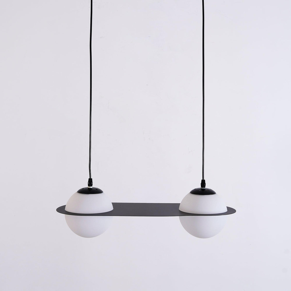 Theo Black Glass Pendant Lamp