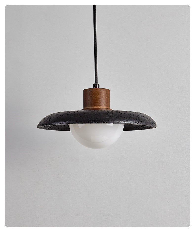 Podve Black Travertine Minimalist Pendant Light