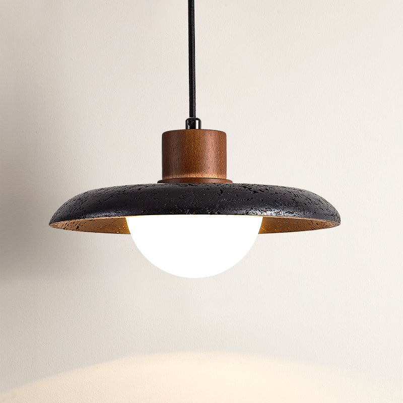 Podve Black Travertine Minimalist Pendant Light