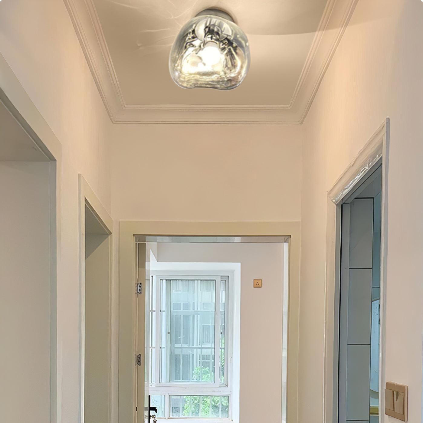 Auden Amber Glass Wall Lamp - Neutral Decor