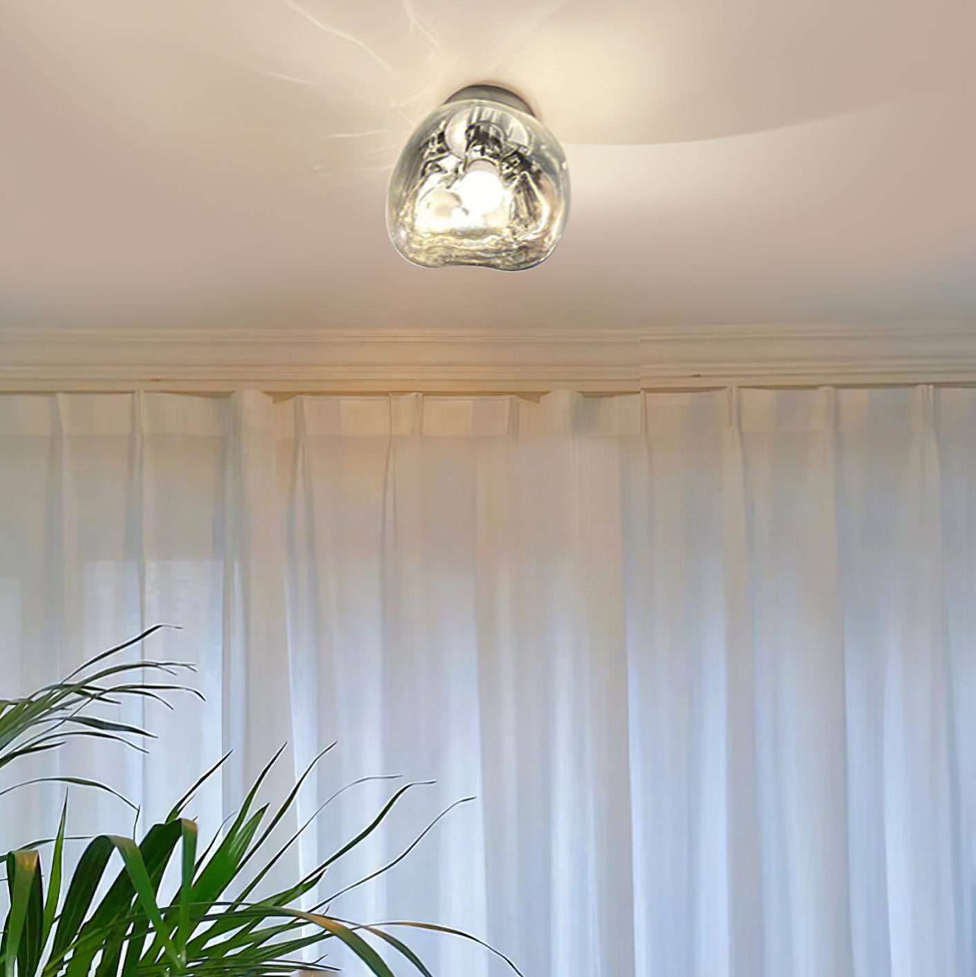 Auden Amber Glass Wall Lamp - Neutral Decor