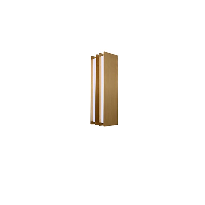 Vincent Minimalist Brass Layered Blade Sconce
