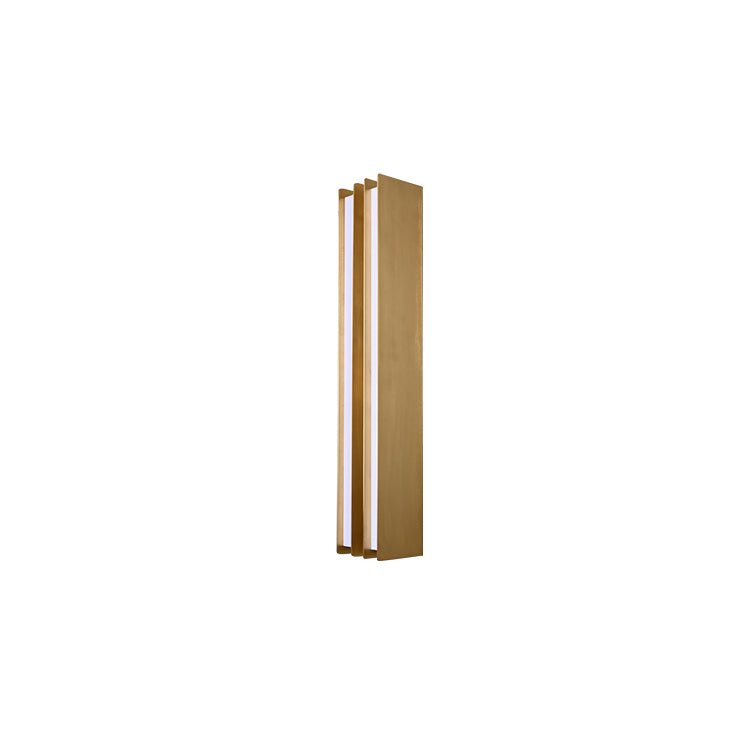 Vincent Minimalist Brass Layered Blade Sconce