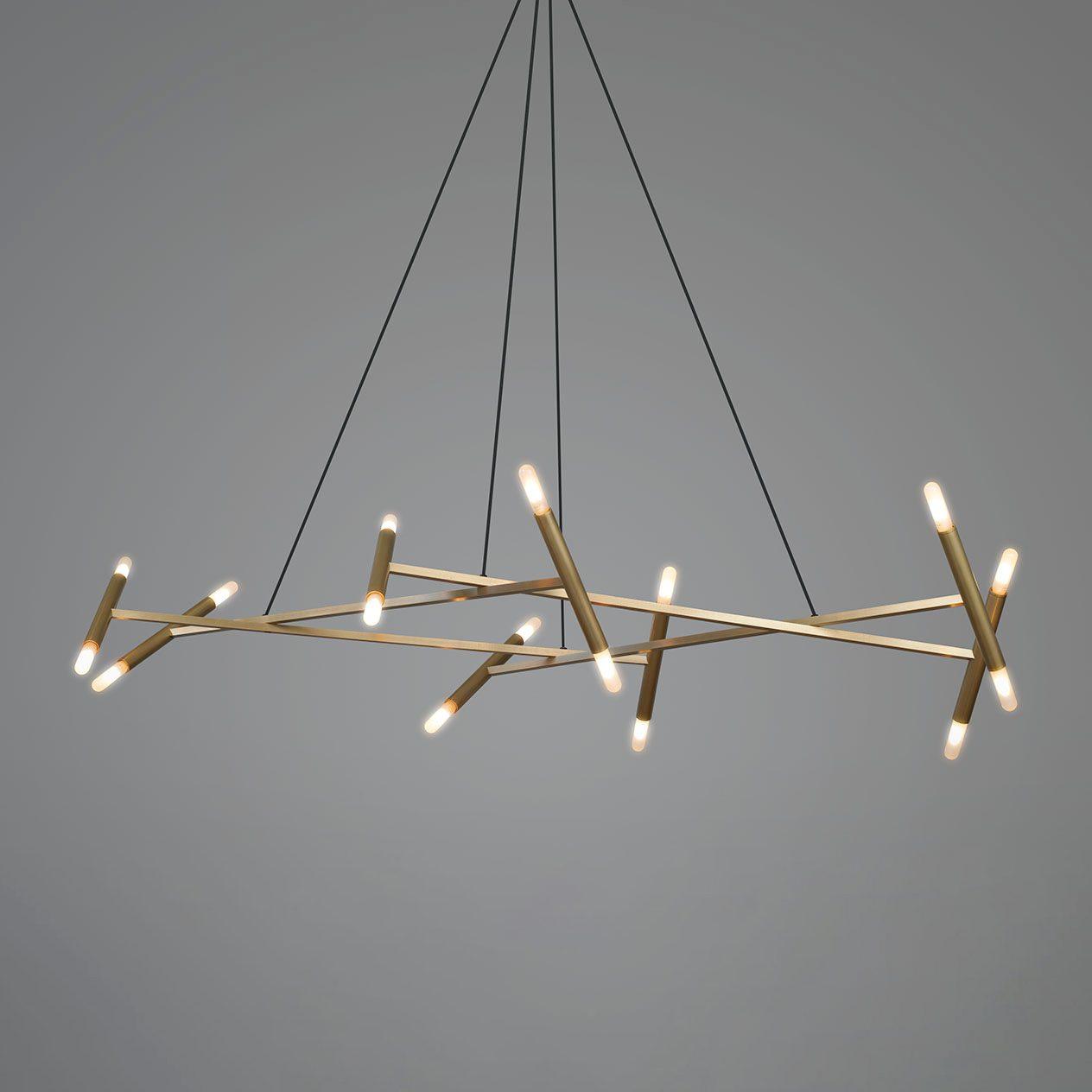 Soliriel Modern Brass Chandelier