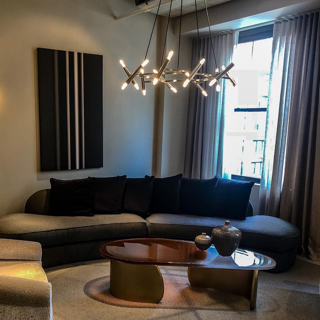 Soliriel Modern Brass Chandelier