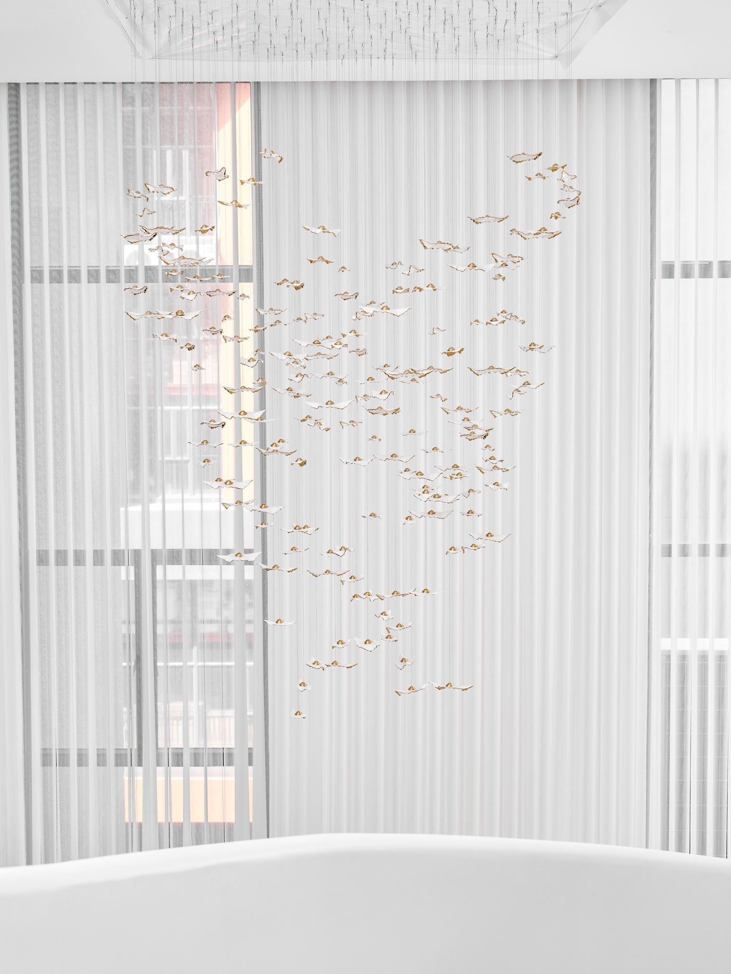 Wrenstead Leaf Twisted Sculptural Chandelier