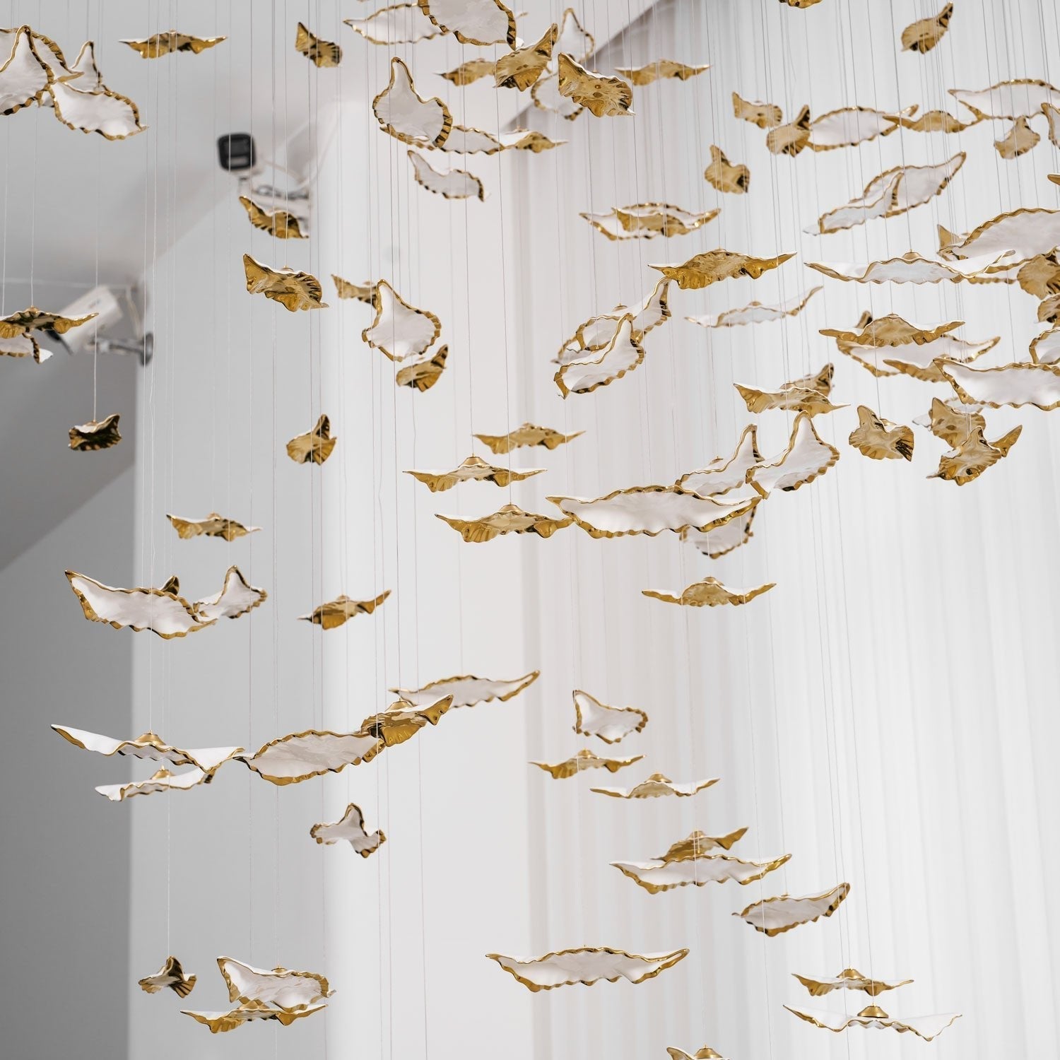 Wrenstead Leaf Twisted Sculptural Chandelier