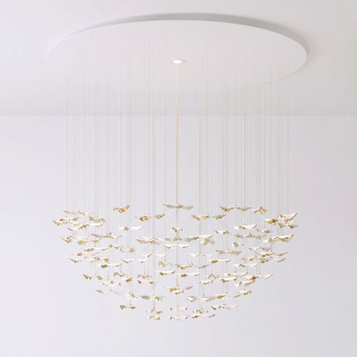 Wrenstead Leaf Twisted Sculptural Chandelier