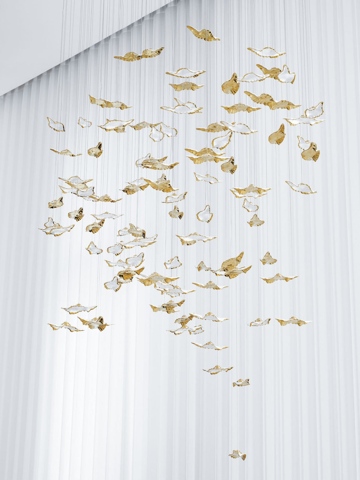 Wrenstead Leaf Twisted Sculptural Chandelier