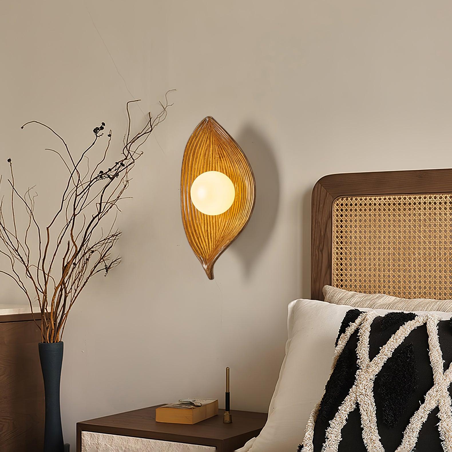 Lirixa Leaf Canoe Resin Sconce Wall lamp
