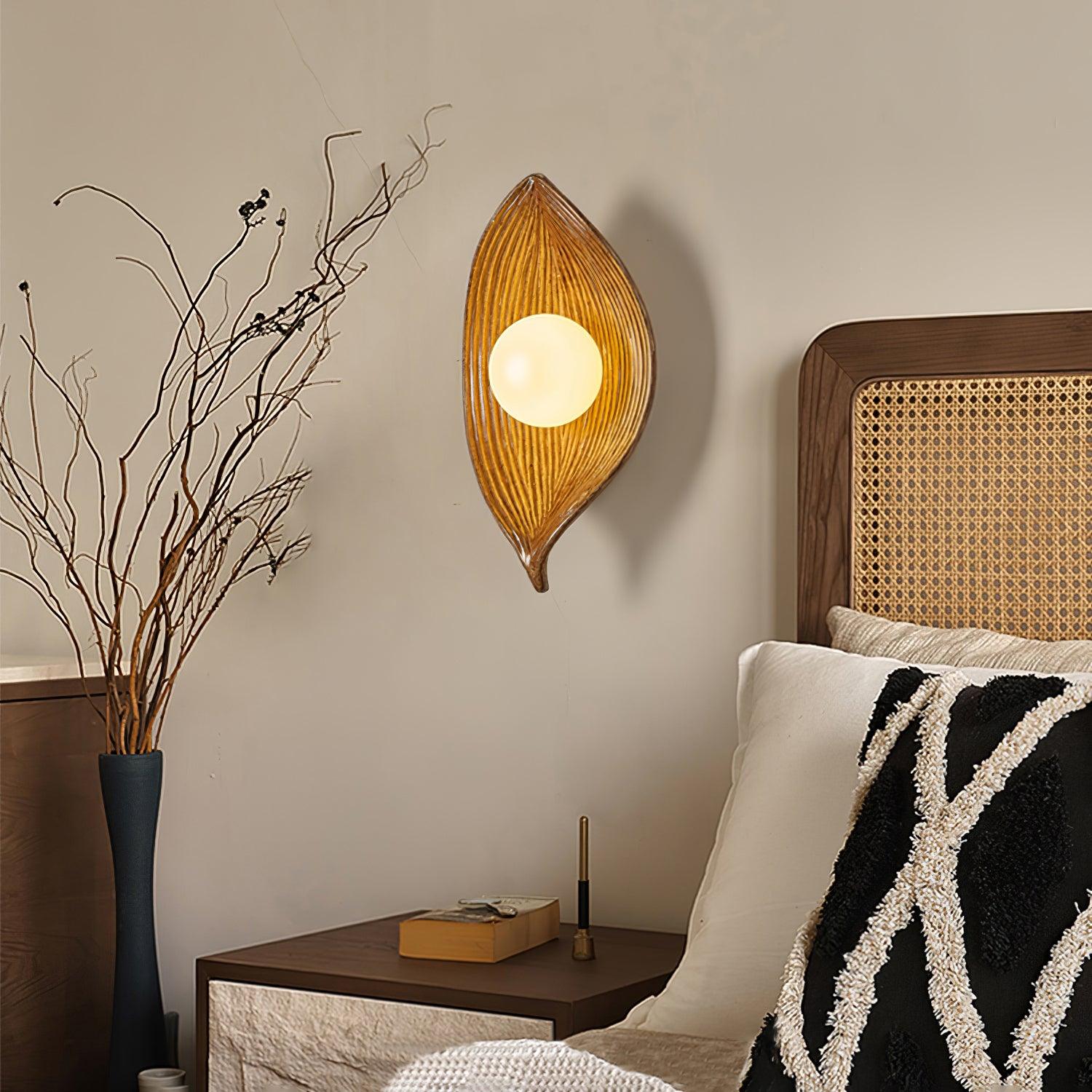 Lirixa Leaf Canoe Resin Sconce Wall lamp