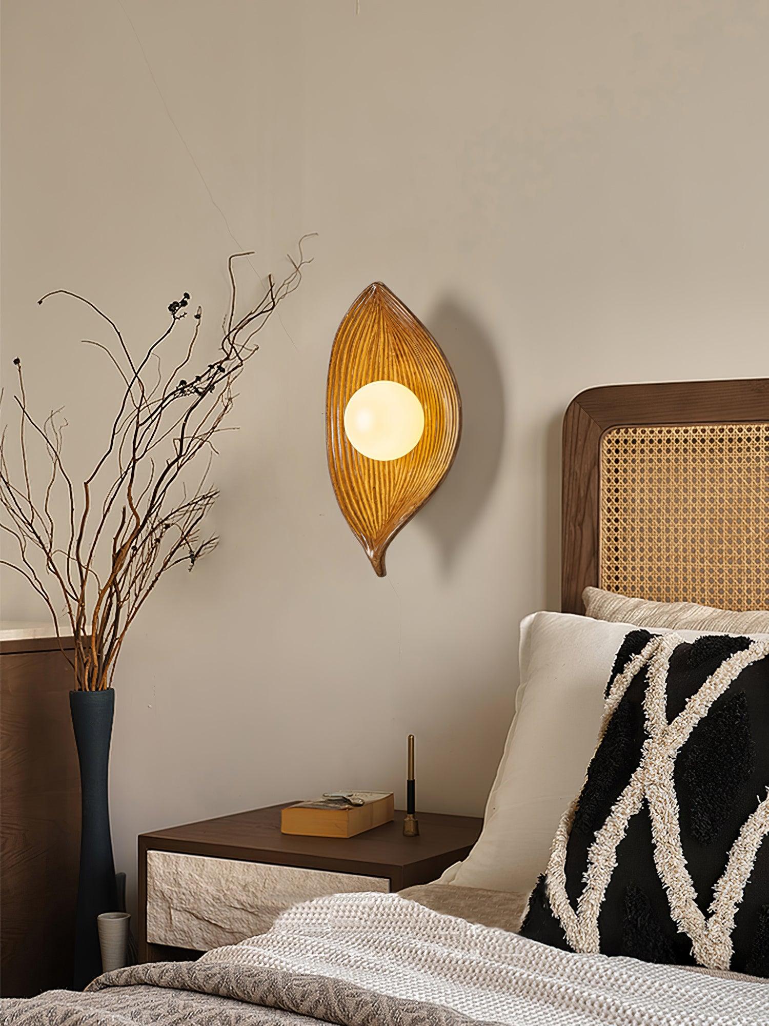 Lirixa Leaf Canoe Resin Sconce Wall lamp